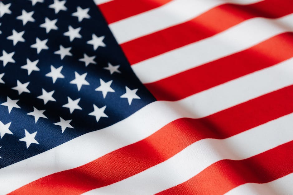 Amerikanische Flagge 2021 mit 13 aufgestickten Sternen