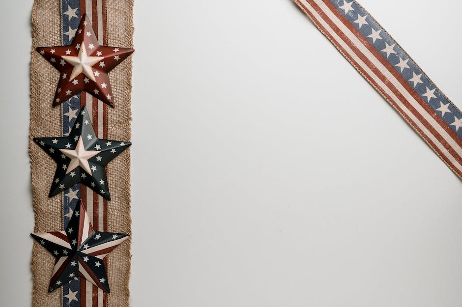 Anzahl der Sterne auf der amerikanischen Flagge