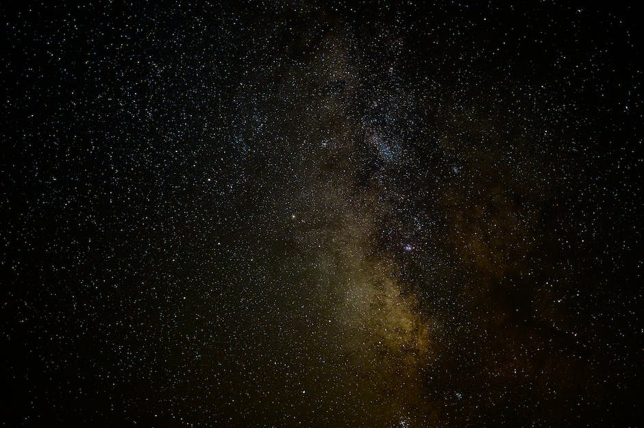 Sterne in der Nacht fotografiert